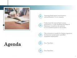 Agenda equipment replacement ppt powerpoint presentation backgrounds