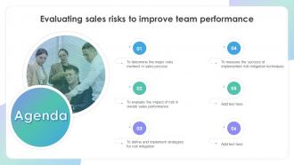 Agenda Evaluating Sales Risks To Improve Team Performance