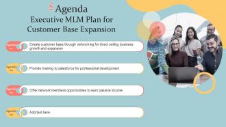 Agenda Executive MLM Plan For Customer Base Expansion MKT SS V
