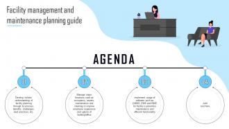 Agenda Facility Management And Maintenance Planning Guide Ppt Slides Grid