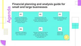 Agenda Financial Planning And Analysis Guide For Small And Large Businesses