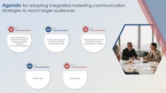 Agenda For Adopting Integrated Marketing Communication Strategies To Reach Larger Audiences MKT SS V