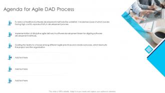 Agenda for agile dad process ppt professional files