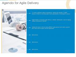 Agenda for agile delivery ppt powerpoint presentation show icon