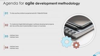 Agenda For Agile Development Methodology Ppt Powerpoint Presentation Diagram Templates
