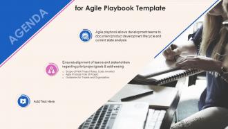 Agenda For Agile Playbook Template Ppt Slides Layout