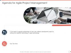 Agenda for agile project management ppt file background image
