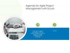 Agenda for agile project management with scrum ppt rules