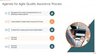 Agenda for agile quality assurance process ppt powerpoint presentation inspiration