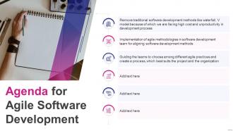 Agenda for agile software development