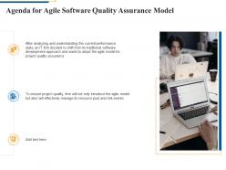 Agenda for agile software quality assurance model agile software quality assurance model it