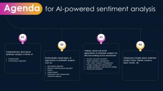 Agenda For Ai Powered Sentiment Analysis AI SS