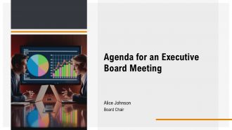 Agenda For An Executive Board Meeting PPT Template AT