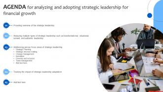 Agenda For Analyzing And Adopting Analyzing And Adopting Strategic Leadership For Financial Strategy SS V