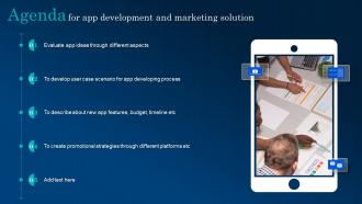 Agenda For App Development And Marketing Solution