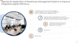 Agenda for application of warehouse management systems to improve integrated logistics efficiency