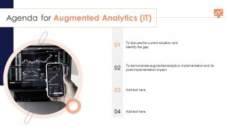 Agenda For Augmented Analytics IT Ppt Download