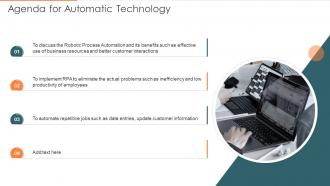Agenda For Automatic Technology Ppt Slides Background Images