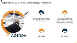 Agenda For B2b Sales Methodology Playbook