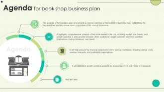 Agenda For Book Shop Business Plan BP SS
