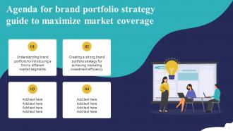 Agenda For Brand Portfolio Strategy Guide To Maximize Market Coverage