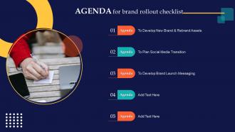 Agenda For Brand Rollout Checklist Ppt Powerpoint Presentation Layouts Templates