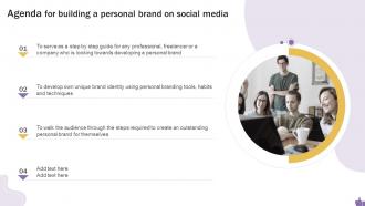 Agenda For Building A Personal Brand On Social Media