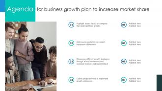 Agenda For Business Growth Plan To Increase Market Share Strategy SS V