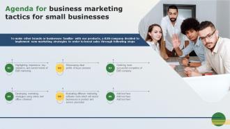 Agenda For Business Marketing Tactics For Small Businesses MKT SS V