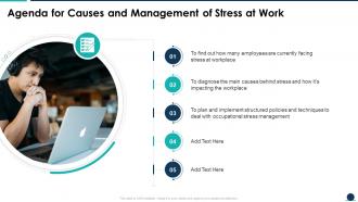 Agenda For Causes And Management Of Stress At Work Ppt Slides