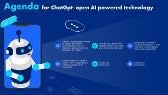 Agenda For Chatgpt Open Ai Powered Technology ChatGPT SS V