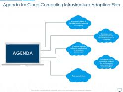 Agenda for cloud computing infrastructure adoption plan ppt ideas