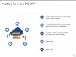 Agenda for cloud security cloud security it ppt rules