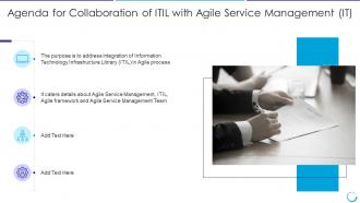Agenda for collaboration of itil with agile service management it