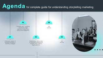 Agenda For Complete Guide For Understanding Storytelling Marketing Mkt Ss