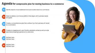 Agenda For Compressive Plan For Moving Business To E Commerce Strategy SS V