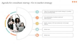 Agenda For Consultant Startup Go To Market Strategy GTM SS