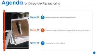 Agenda For Corporate Restructuring Ppt Mockup