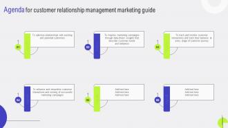 Agenda For Customer Relationship Management Marketing Guide MKT SS V