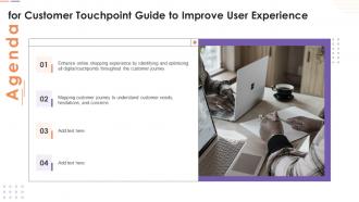 Agenda For Customer Touchpoint Guide To Improve User Experience