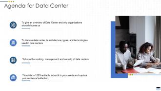 Agenda for data center it ppt powerpoint presentation gallery example