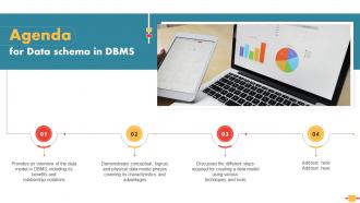 Agenda For Data Schema In DBMS Ppt Powerpoint Presentation File Show