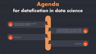 Agenda For Datafication In Data Science