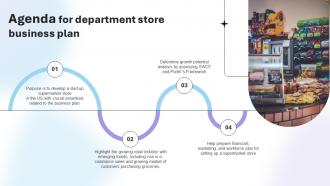 Agenda For Department Store Business Plan BP SS V