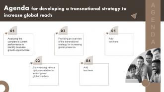Agenda For Developing A Transnational Strategy To Increase Global Reach