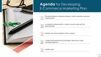 Agenda For Developing E Commerce Marketing Plan