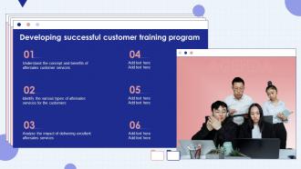 Agenda For Developing Successful Customer Training Program Ppt Show Topics