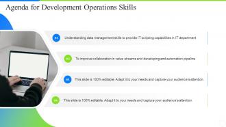 Agenda for development operations skills