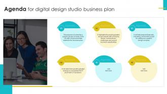 Agenda For Digital Design Studio Business Plan BP SS V