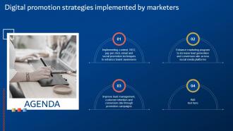Agenda For Digital Promotion Strategies Implemented By Marketers